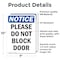 Signmission Please Do Not Block Door, 7 in W x Rectangle, Vinyl Decal OS-2PACK-NS-D-710-V-17375 - alternate 4